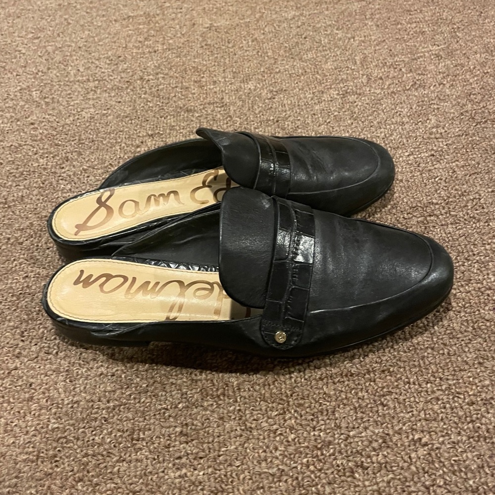 Sam Edelman Black Mules